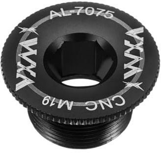 QUARKZMAN Kurbelgehäuseschraube M19 Satz Aluminiumlegierung Fahrradkurbel Befestigungsbolzen Fahrradkurbelarm Schrauben Kettenblatt Schrauben Für Mountain Bike Schwarz