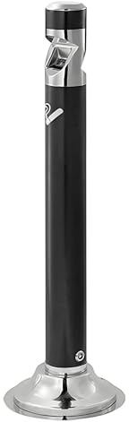 Enpvneer Posacenere da Pavimento, Portacenere Colonna da Esterno, Colonna di Fuliggine da Esterno, Portacenere Colonna for Cenere Verticale, per La Casa, All'aperto, Bar, Ufficio(Color:Nero)