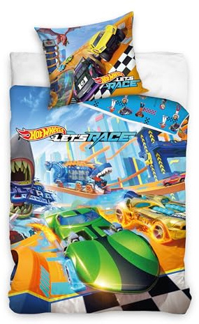 Carbotex Hot Wheels Bettwäsche 140 x 200 cm