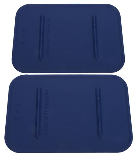 Toyvian Set 2 Pezzi Cuscinetti Isolanti Termici per Ferro da Stiro in Acciaio Inox, Tappetino Poggiaferro Resistente al Calore Base Antiscivolo, Protezione Superficie per Stiratura