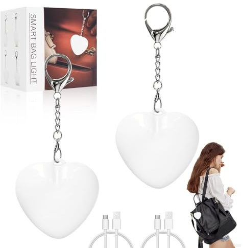 MAOYING 2PCS Luz Para Bolsos De Mujer, Luz Ajustable Anti-Deslumbramiento, Regalo Práctico y Romántico para Novia & Hermana