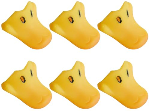 Bemonew 6 piezas de pico de pato, máscara de pato de simulación, máscara de pico de, accesorios de disfraces de animales, accesorios de juego de rol, artículos novedosos, regalos de fiesta