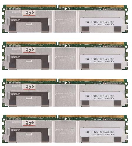 Vjsujehgy 4X Memoria RAM DDR2 da 4 GB 667 MHz PC2 5300 240 Pin 1.8 V DIMM con Giubbotto di Raffreddamento per RAM di Memoria Desktop (B)