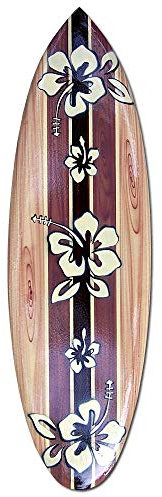 Seestern Sportswear Deko Holz Surfboard 50,80 oder 100 cm Airbrush Design Surfing Surfen Wellenreiten Surf /FBA_1861 50 cm