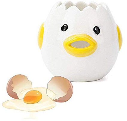 L7HWDP Egg Separator, Yellow, Ceramic, 3x3 Inches, 4.3 OZ