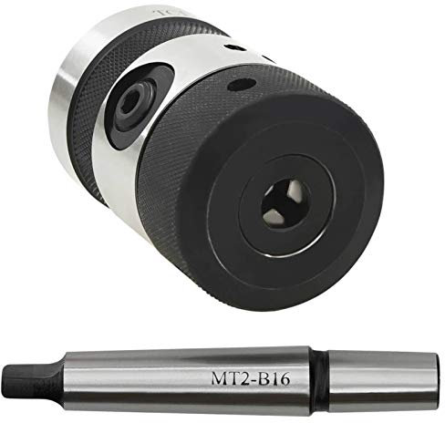 Tidyard Bohrfutter Drill Chuck B16 with MT2 Shank for internal Thread M2-M13 Thread Cutting Chuck Thread Cutting Head Key Piercing blind Holes