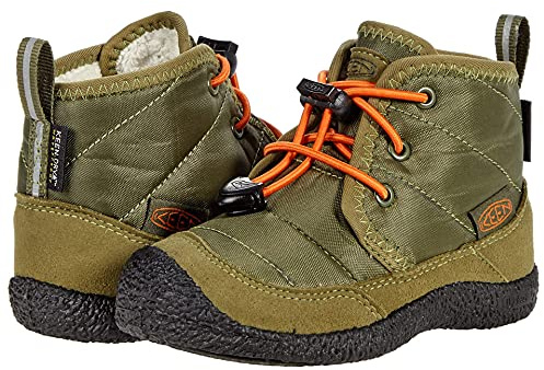 KEEN Unisex Kid's Howser 2 Chukka vattentäta stövlar, Capulet Olive Russet orange, 34 EU