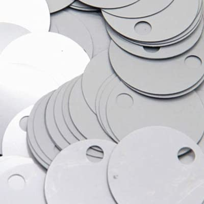 LIUXIN 30 mm stora hål paljetter silver paljetter PVC paljett tyg för väskor kläder hem sömnad gör-det-själv hantverk tillbehör 10 g/påse