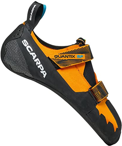 SCARPA Quantix SF Rock Climbing Shoes for Gym and Sport Climbing, Bright Orange, 10 Women/9 Men