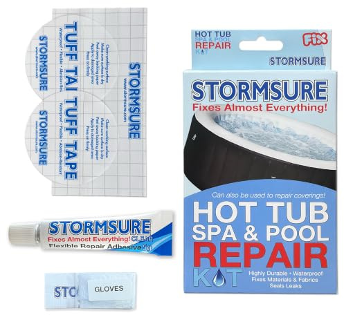 Stormsure Hot Tub, Spa and Pool Repair Kit - Ultimate Solution for PVC and Vinyl Repairs