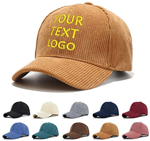 Reuhen Baseballkappe mit Stickerei Text, Logo und drucken Foto,Bild, Personalisiertes Verstellbares Kappengeschenk Weihnachten für Mutter, Vater, Mann, Frau, Freund
