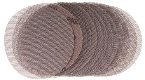 sourcing map 15pcs Mesh Sanding Discs 6 Inch Hook and Loop Sanding Net 400 Grits Dust Free Abrasive Pads for Car Wood Drywall Metal Polishing & Grinding