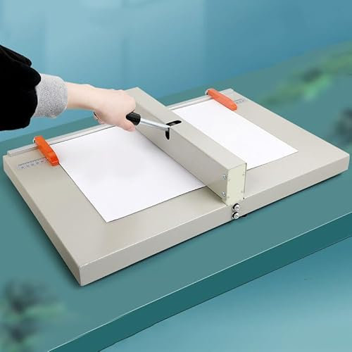 Paper Creaser Creasing Machine, A3 / A4 / A5 Manual Commercial Office Letter Folding Card Machine, Heavy Duty Book Cover Scoring Tool