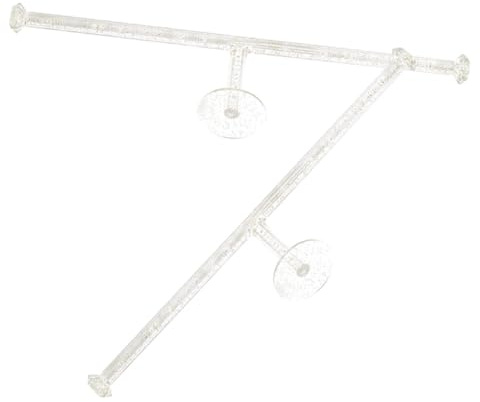 OUNONA 2 Stück Haarreif Halterung zur Wand Selbstklebendes Rückstandsfrei Ablösbares Aufbewahrungssystem für Haarbänder und Haargummis Modern für Schlafzimmer