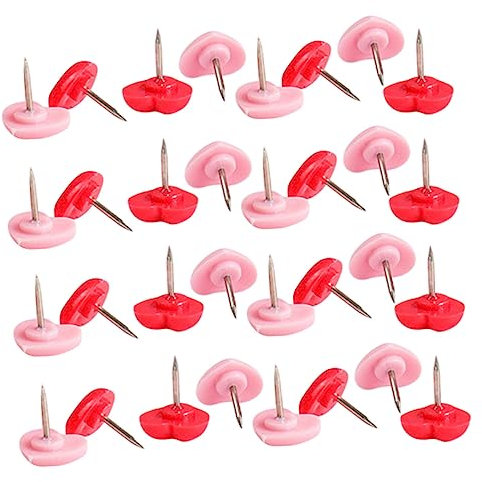 Lurrose Täglichen Gebrauch Pushpins Herzförmige Push-pin Set Schreibtisch Zubehör Reißzwecken Helle