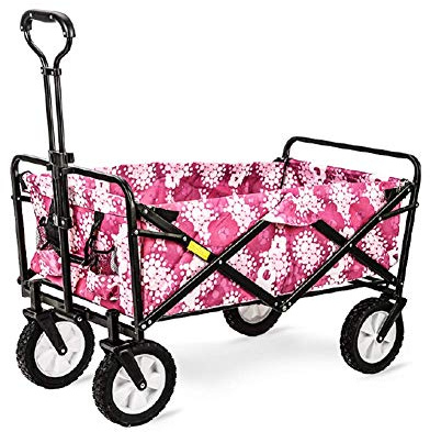 Hand Trailer Foldable Pull Wagon Hand Cart Garden Transport Cart Foldable Portable Folding Cart for Outdoor Camping BBQ Gardening Shopping Beach (D)