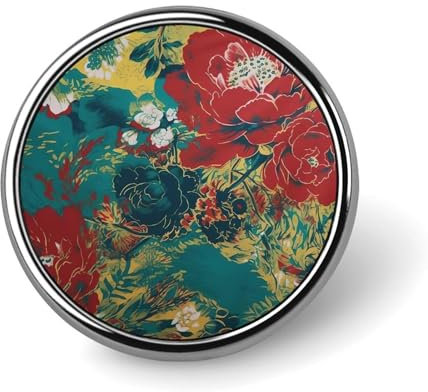 Blumige, helle, fröhliche Anstecknadel-Sets, orientalischer chinesischer asiatischer Stil, Abzeichen, Anstecknadel, Anstecknadel, chinesischer Stil, individuelle Knöpfe, elegante asiatische chinesisch