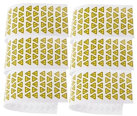 Etichette Pericolo Tensione 200 Pezzi Pvc Triangolo Giallo | Adesive Autoincollanti, Segnale di Avviso Visibile, Riutilizzabili per Casa e Altri Ambienti