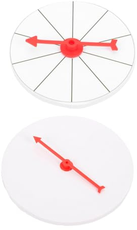 Hemobllo Ruota di Gioco Fai da Te 10 Cm Giradischi da Tavolo e Punteruolo Flessibile per Ragazzo Ragazza, Set 2 Pezzi Supporto da Parete per Feste e attività Ludiche