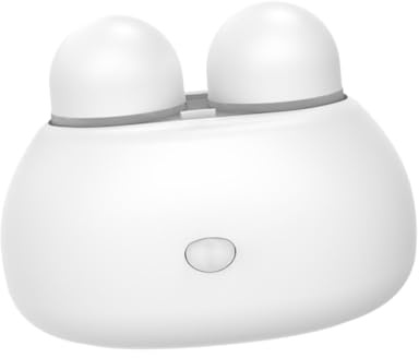 ROMISBABA Electric Lens Cleaning Case with Automatic Vibration Portable Cleaner Box for Travel Use White for Eyeglasses