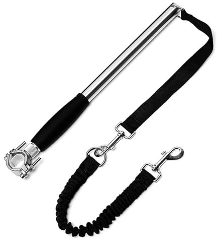 Correa para Perro en Bicicleta, Manos Libres, Accesorio Resistente para Bicicleta para Perros con Correa retráctil para Hacer Ejercicio, Entrenar, Trotar y Andar en