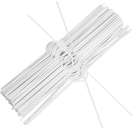 Alipis 100 Ganchos de Alambre de Color Claro para Colgar Calendarios y Carteles, Soporte Metálico de 29.5 Cm, Paquete de 100 Unidades para Oficina, Hogar y Organización Escolar