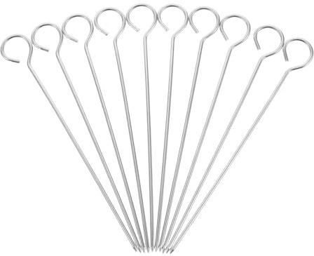 COOLHIYA Agujas de Acero Inoxidable para Centrar Mechas en Velas, Soporte de Mecha de Metal para Proyectos DIY, 10 Piezas para Hacer Velas Artesanales
