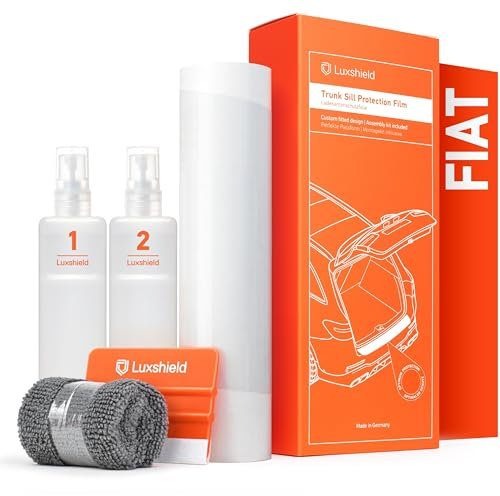 Luxshield Pellicola Protettiva per Bordo di Carico per Fiat 124 Spider I 2016-2020 - Protezione Paraurti, antigraffio, per vernice - Trasparente