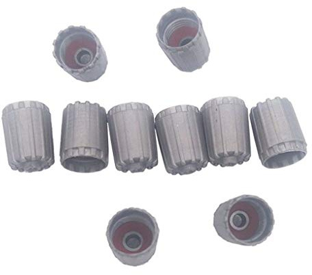10pcs auto ruota di gomma grigia lunga plastica aria valvola stelo caps coperchio di ricambio per Nissan Infiniti TPMS25306