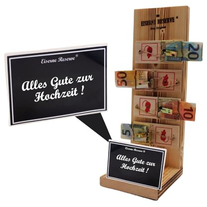 Eiserne Reserve Mausefalle Geldgeschenk zur Hochzeit - Originelles Lustiges Geschenk - Alles Gute