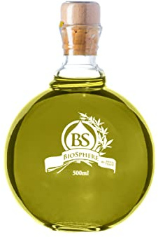 Biosphere, Gourmet, Certifié Bio, Huile d’olive Extra Vierge, Première Récolte, Pressé à froid, Koroneiki, Cultivé à Sec,De Messénie Grèce -0,5L - Elle a été récoltée en Octobre 2024