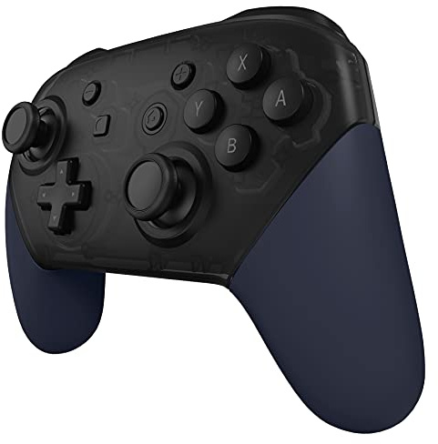 eXtremeRate Midnight Blue Replacement Handle Grips for Nintendo Switch Pro Controller, Soft Touch DIY Hand Grip Shell for Nintendo Switch Pro Controller - Controller NOT Included