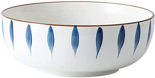 ZHANGDONG Bol Cocina Cuenco Ramen Cuencos Cocina ensaladera Grande Platos Porcelana Cuencos de cerámica para Sopa, Cuencos de Ramen para Ensalada, Cuenco de Porcelana para Servir de Pasta, Cuencos