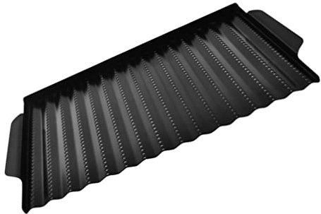 Happyyami Outdoor Baking Dish Non-Stick BBQ Griddle Multi-Purpose Plate for Roasting Barbecue Tray Carbon Steel Pan for Grill Pan