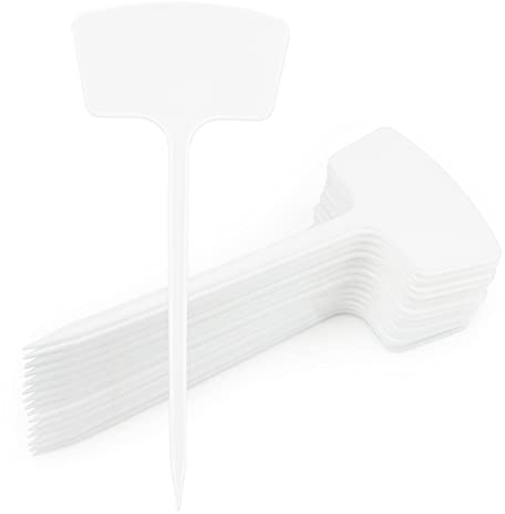 KINGLAKE 30 Stück 36CM Pflanzenschilder Pflanzenstecker für Draussen Wetterfest, Pflanzschilder Groß zum Beschriften, Pflanzen Schilder Pflanzenetiketten Plastik, Pflanzstecker Beet Schilder-Weiß