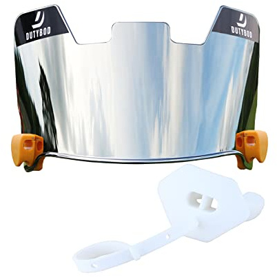 DUTYBOD Football Visor The Football Helmet Eye-Shield for Youth & Adults (Silver)