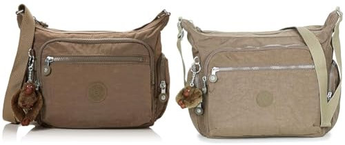 Kipling Damen Gabbie S Crossbody, Beige (True Beige), 35.5 x 30 18.5 cm EU