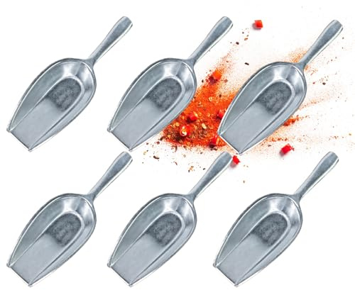 Westmark Gewürzschaufeln Hygia – 6 praktische Mini-Schaufeln zum sauberen Dosieren von trockenen Zutaten wie Tee und Gewürzen oder Tierfutter und Süßigkeiten – 6 ml