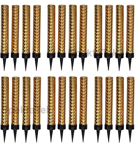 10cm Ice Fountain Sparking Candles 24pk (24pcs) – Premium Quality (Gold)