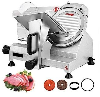 SmPinnaA 8 Inch Blade Electric Food Slicer Grinder Home Meat Slicer Machine Commercial Deli Meat Cheese Beef Mutton Turkey Cutter