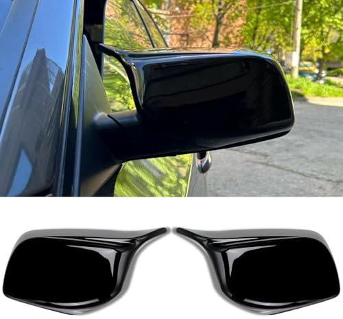 byjgs Auto Spiegelgehuse für BMW Serie 5 E60 E61 6 E63 E64, Seite Flügel Spiegel Kappen Abdeckung Schutzdekoration Austausch Spiegelkappen,B