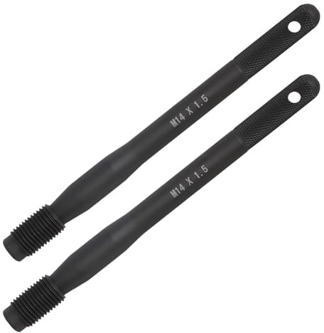 LALAGO 2 Pcs Goupilles d'Alignement de Goujon de Roue, M14x1,5, Outil Guide Montage Roue Voiture, Goupille De Guidage De Roue, Outil de Guide de Montage de Roue, Aide Au Goupilles Boulon D'Alignement