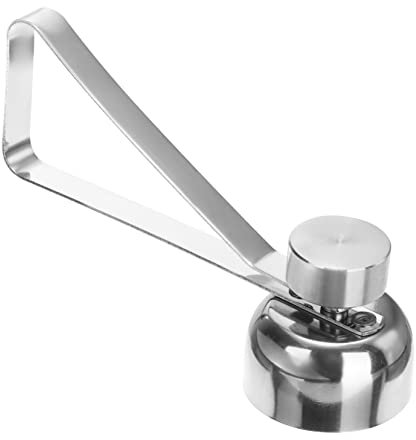 Cabilock Abridor De Huevo De Acero Inoxidable Práctico y Seguro Cortador Cáscaras Para Huevos Duros y Blandos Herramienta De Cocina Compacta Para Facilitar Separación y Apertura