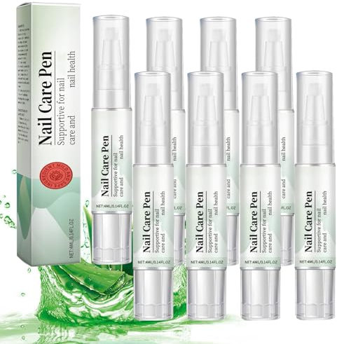 Nail Care Pen Nagelpilz Stift, Das Original, Kosmetische Pflege Bei Nagelpilzinfektion Schnell & Effektiv, Mit Teebaumöl, Vitamin E & Aloe Vera (8 PCS)