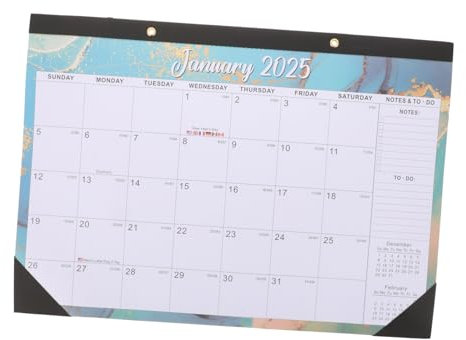 ARTIBETTER Kalender zum Aufhängen an der Wand hängend Monatsplaner 2025–2026 Agenda monatlich Wohnkultur deko Wandkalender Stabiler Monatskalender Haushaltszubehör Papierstau