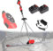 Kit vibrante per massetto in calcestruzzo potenziato, 6000 giri/min, 150 cm/180 cm/200 cm, utensile per finitura del calcestruzzo in acciaio inossidabile, raschietto elettrico per calcestruzzo(1.5M)