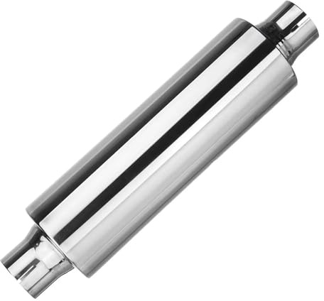 Scarico Tubo Marmitta Terminale Di Scarico Universale Per Auto Da 2 E 50 Mm Silenziatore In Acciaio Inox Terminale Di Scarico Silenziatore Lunghezza 16 Pollici