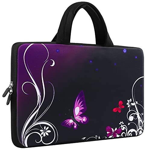 Mibbxea 15-15,6 pollici Custodia in neoprene per laptop, borsa a tracolla per computer, Chromebook, Ultrabook, Notebook con maniglia, compatibile con Dell HP Lenovo ASUS Acer, 15-15,6 Zoll