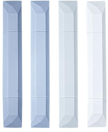 2 in 1 Kleberolle mit Korrekturband,4 Stück Kombi-Rolle,Korrekturband & Doppelseitiges Klebeband mit Kleber,Bandlänge 20 m,Korrekturmaus Korrekturroller für Schüler,Schreiben,Schule,Bürobedarf (Blau)