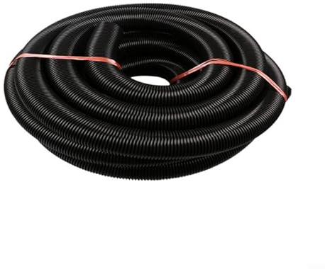 Glewi Vacuum Cleaner Threaded Hose, 3 M Length With 50 Mm Inner Diameter And 58 Mm Outer Diameter, Flexible Plastic Hose For Wet/Dry Vacuum Systems